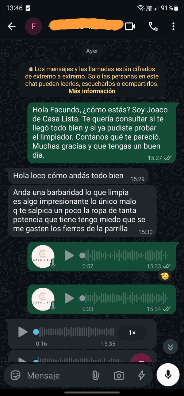 Reseña de cliente
